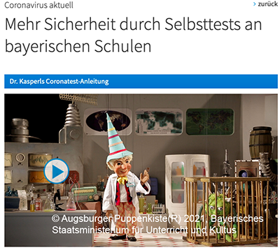 Dr. Kasperls Coronatest-Anleitung Dr. Kasperls Coronatest-Anleitung