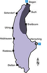 Wasserrettung zwischen Stegen und der Herrschinger Bucht